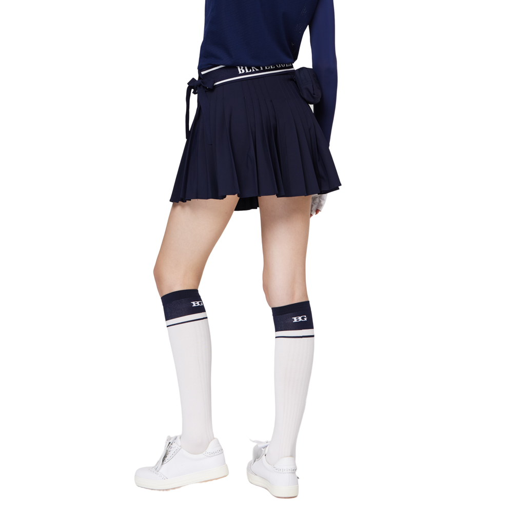 ハイウエストのレディースプリーツスカート