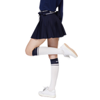 ハイウエストのレディースプリーツスカート