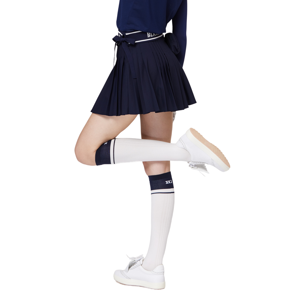 ハイウエストのレディースプリーツスカート