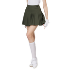 ハイウエストのレディースプリーツスカート
