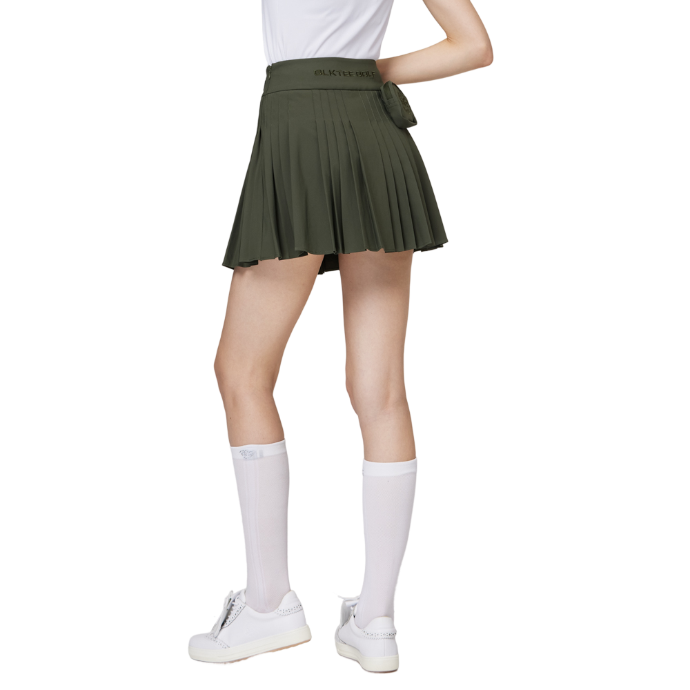 ハイウエストのレディースプリーツスカート