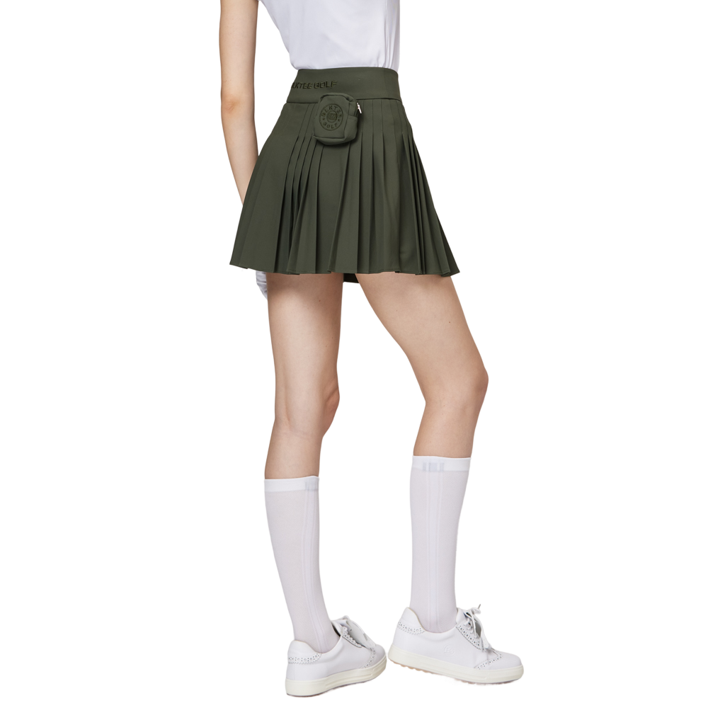 ハイウエストのレディースプリーツスカート