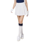 ハイウエストのレディースプリーツスカート