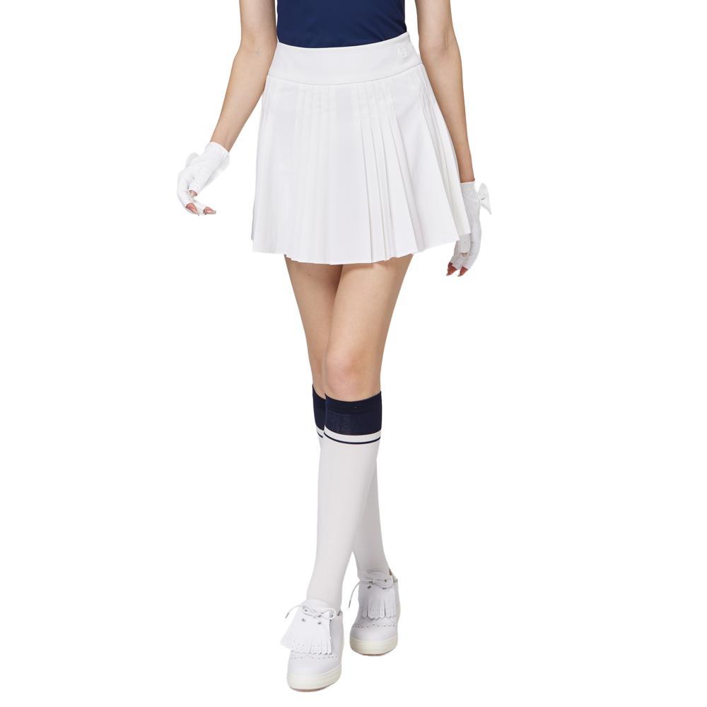 ハイウエストのレディースプリーツスカート