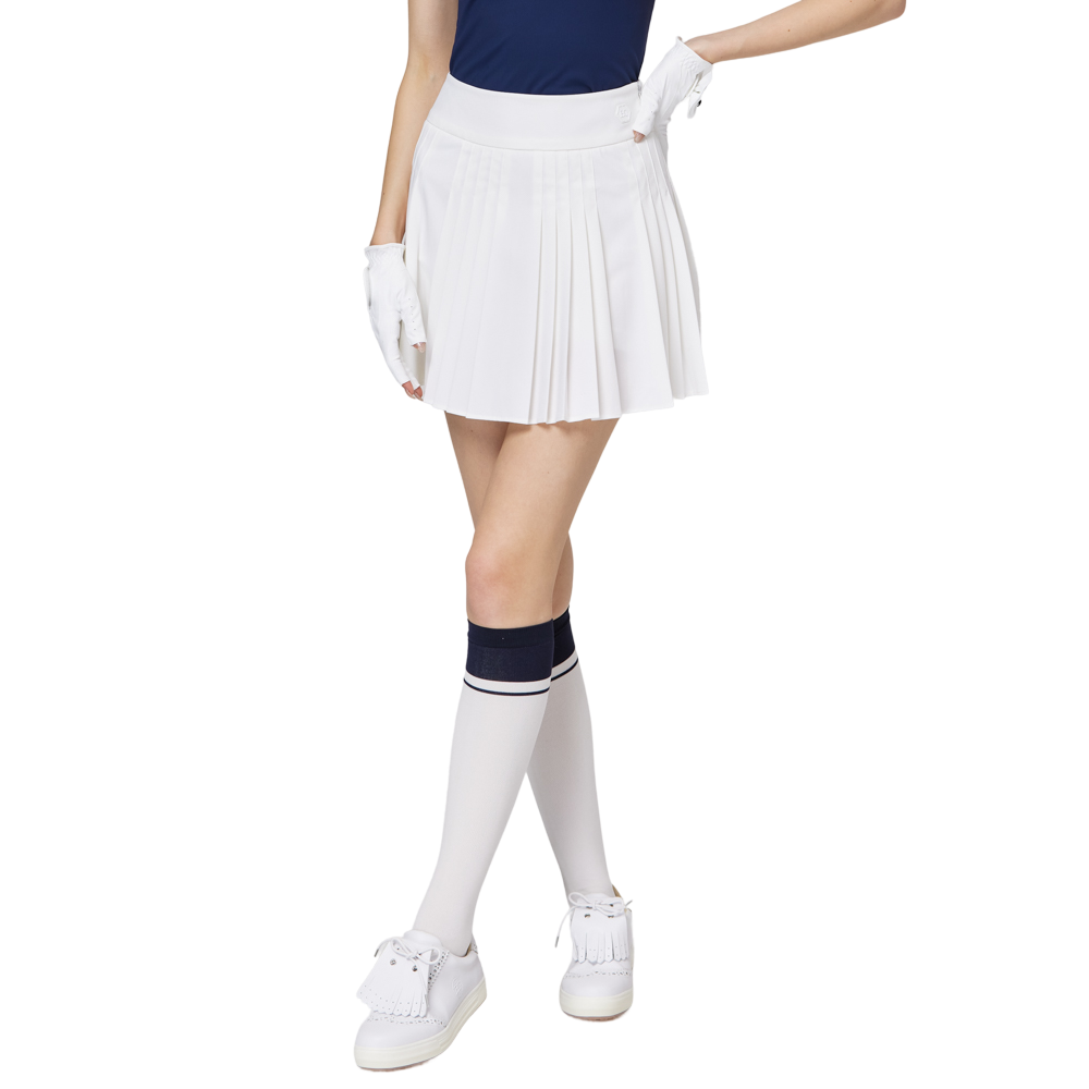 ハイウエストのレディースプリーツスカート
