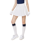 ハイウエストのレディースプリーツスカート