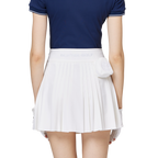 ハイウエストのレディースプリーツスカート