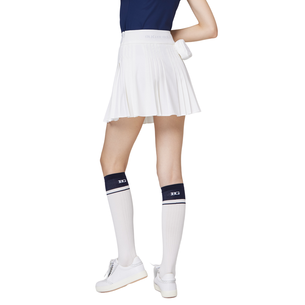 ハイウエストのレディースプリーツスカート
