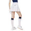 ハイウエストのレディースプリーツスカート