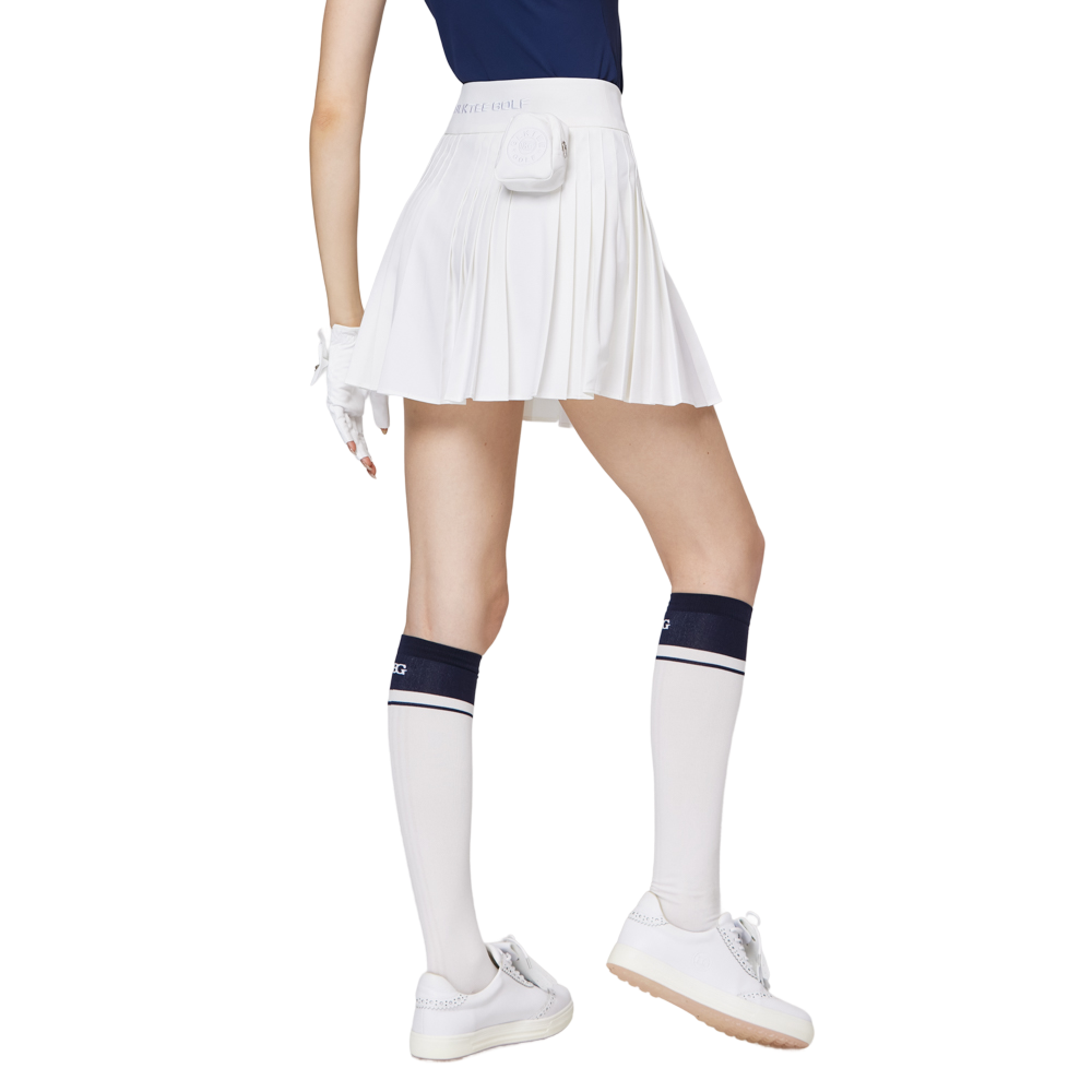 ハイウエストのレディースプリーツスカート