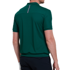 Men's moisture-wicking short-sleeved shirt (dark green)