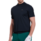 Men's moisture-wicking short-sleeved shirt (black)