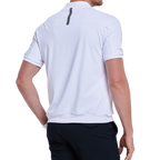 Men's moisture-wicking short-sleeved shirt (white)