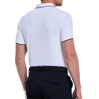 Men's Ice-Feel Jacquard Short-Sleeve T-Shirt (White)