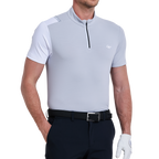 Men's checkered breathable short-sleeved shirt (light gray)