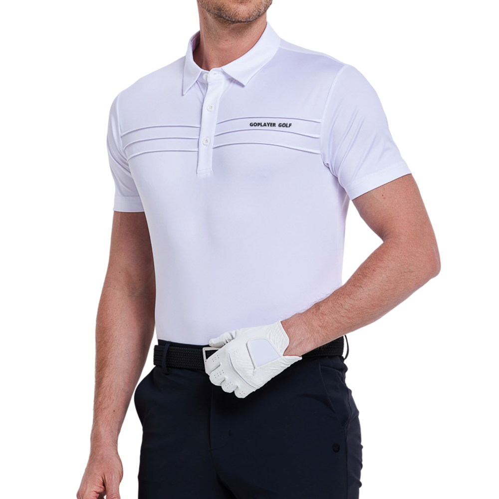 Men's Ultra-Thin Plain Knit Short-Sleeve T-Shirt (White)