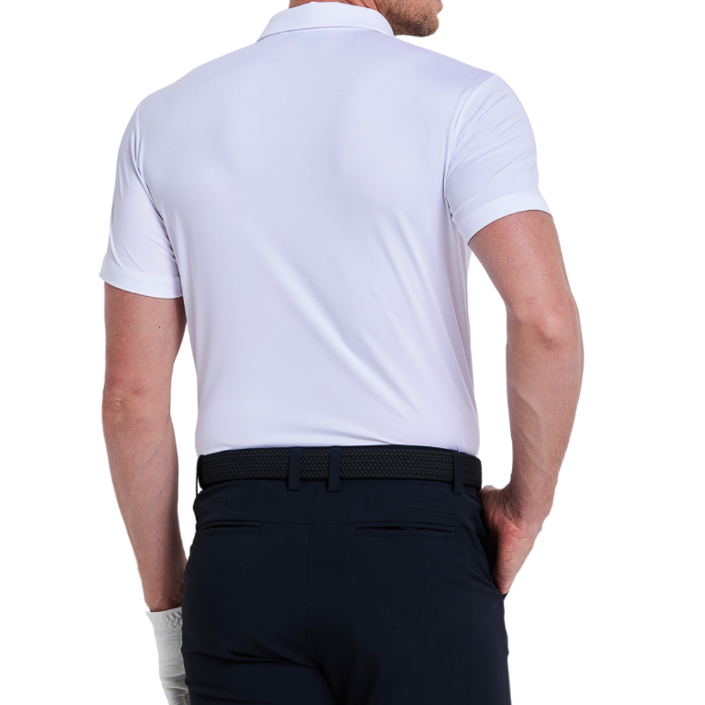 Men's Ultra-Thin Plain Knit Short-Sleeve T-Shirt (White)