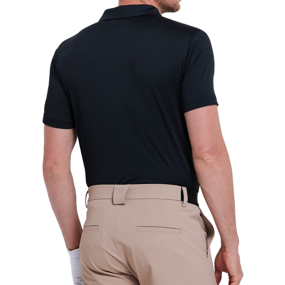 Men's Ultra-Thin Plain Knit Short-Sleeve T-Shirt (Black)