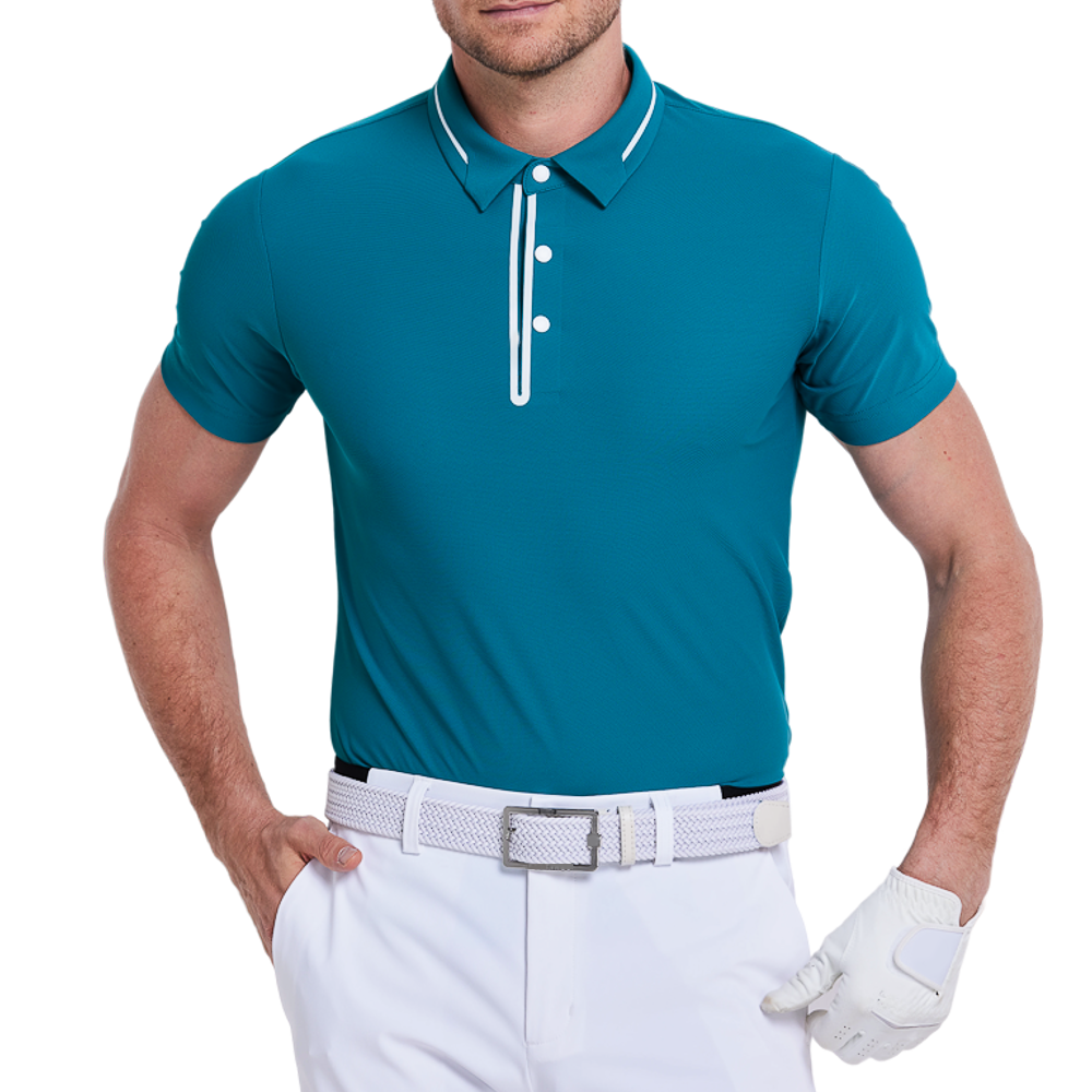 メンズ マカロン 半袖Tシャツ（ダークグリーン）