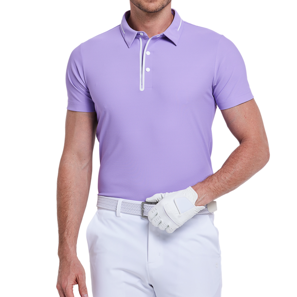 Men's Macaron Short-Sleeve T-Shirt (Purple)