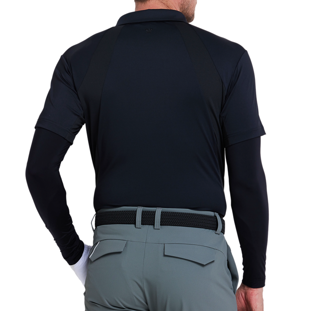 メンズ吸湿速乾半袖シャツ（ブラック）