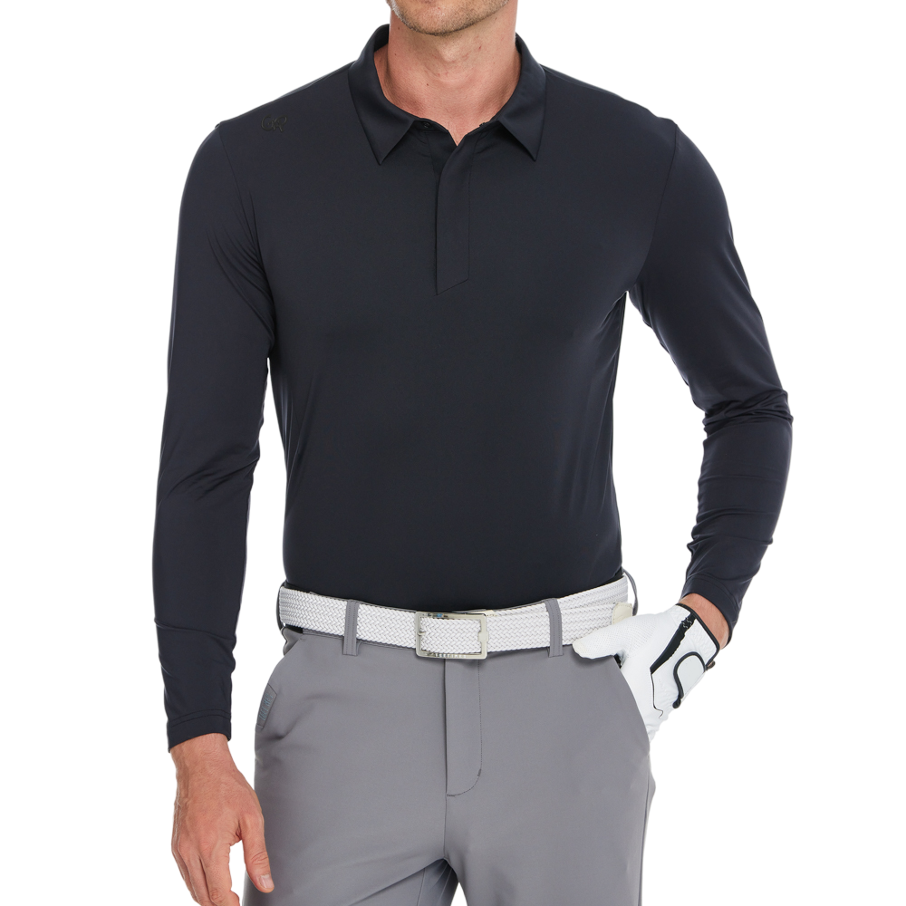 メンズ フィラ 長袖 襟付きシャツ（ブラック）