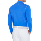 Men's Fila long-sleeved collared shirt (blue)