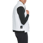 Men's Thick, Padded, Warm Vest (White)