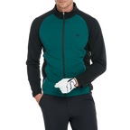 Men's Thick, Cotton-Filled Warm Jacket (Dark Green)