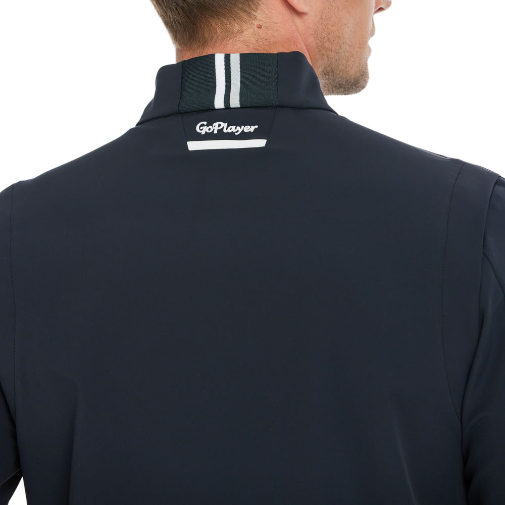 メンズ軽量防風・撥水ウィンドブレーカー（ブラック）