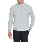 メンズ軽量防風撥水ウィンドブレーカー（ライトグレー）