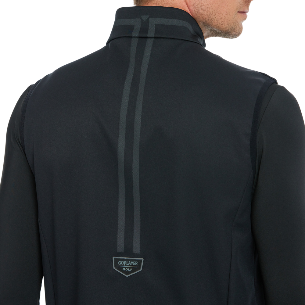 メンズ ボルカニックロック フリースソール ウォームベスト (ブラック)