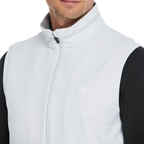 Men's Volcanic Rock Fleece-Soled Warm Vest (White)