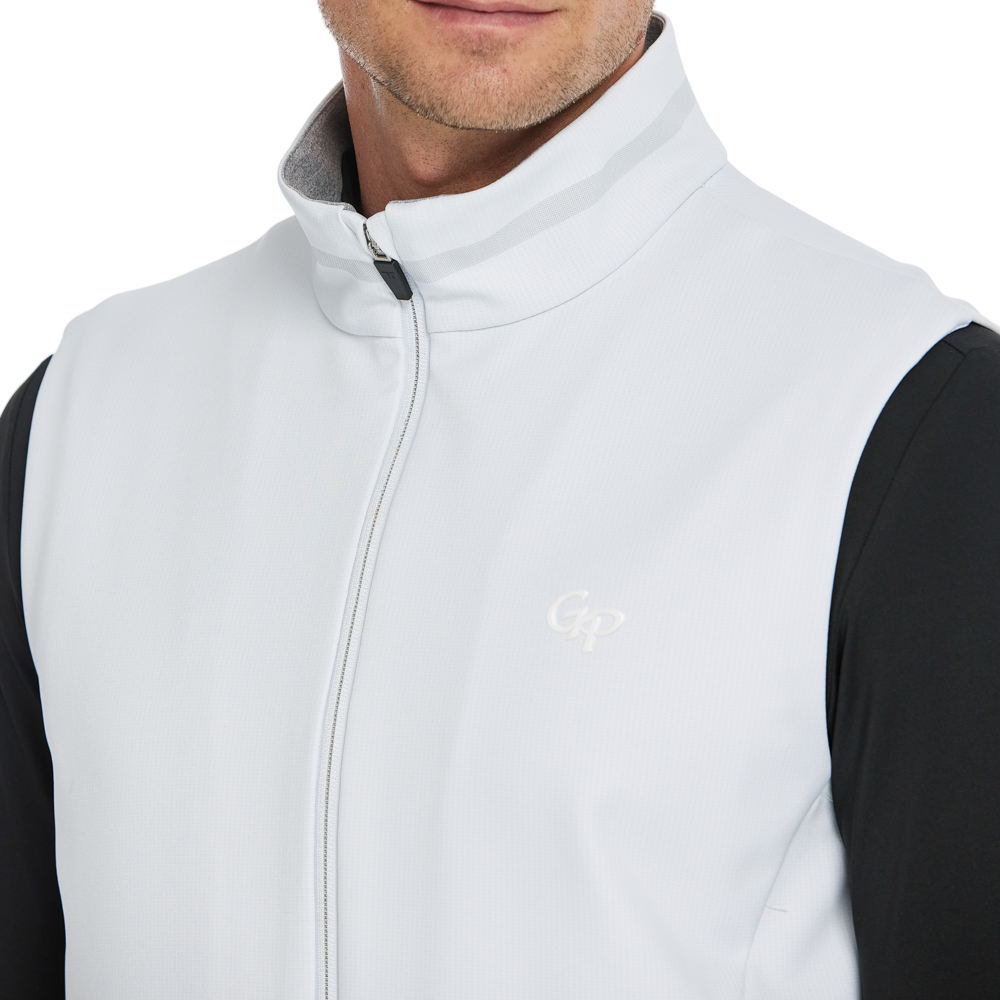 メンズ ボルカニックロック フリースソール ウォームベスト（ホワイト）