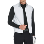 Men's Volcanic Rock Fleece-Soled Warm Vest (White)