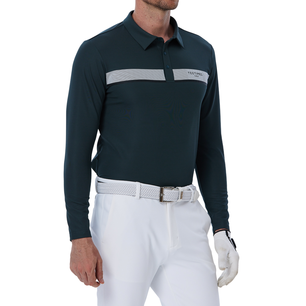 錦綸華夫格男長袖