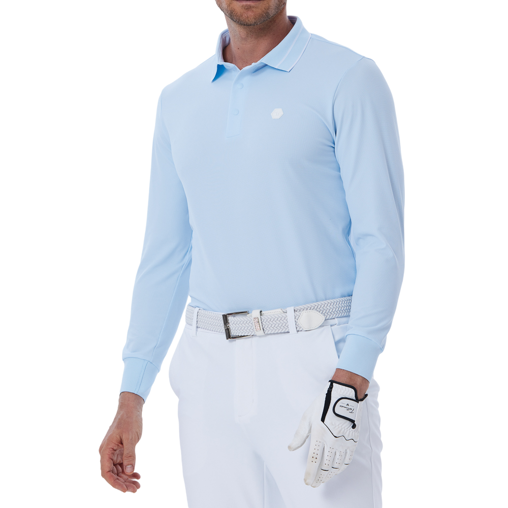 錦綸華夫格男長袖