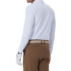 滌氨暗紋提花男長袖