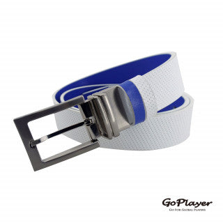 GoPlayer double-sided rotating buckle belt (white royal blue)