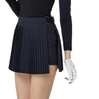 GoPlayer レディース ゴルフ ツーパーパス スカート (ブラック)