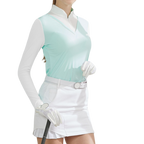 GoPlayer レディース ワンピース 日焼け止めスリーブ ジャンパー (ライトグリーン)