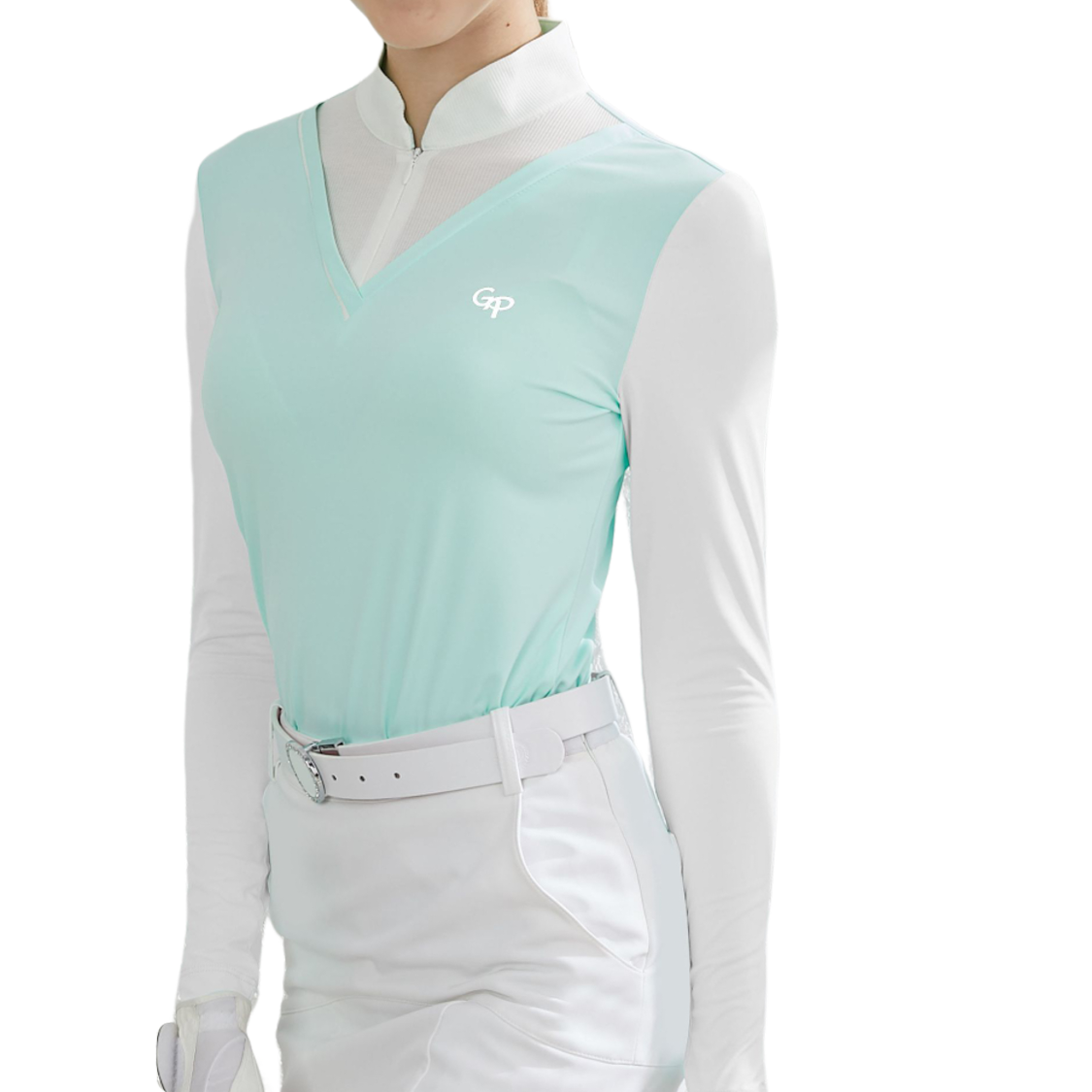 GoPlayer レディース ワンピース 日焼け止めスリーブ ジャンパー (ライトグリーン)