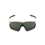 GoPlayer ビッグフレーム サングラス (ホワイト ブラックフレーム グリーン フィルム)