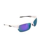 GoPlayer Half Frame Sunglasses (White Frame Purple Plated)