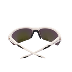 GoPlayer Half Frame Sunglasses (White Frame Purple Plated)
