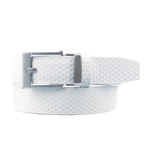 GoPlayer エンボスボール柄ワイドスライドバックルベルト (ホワイト)